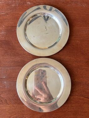 Wm Rogers Silver Plate or Trinket Dish set of 2
